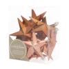 12 Christmas Stars 10cm Bronze