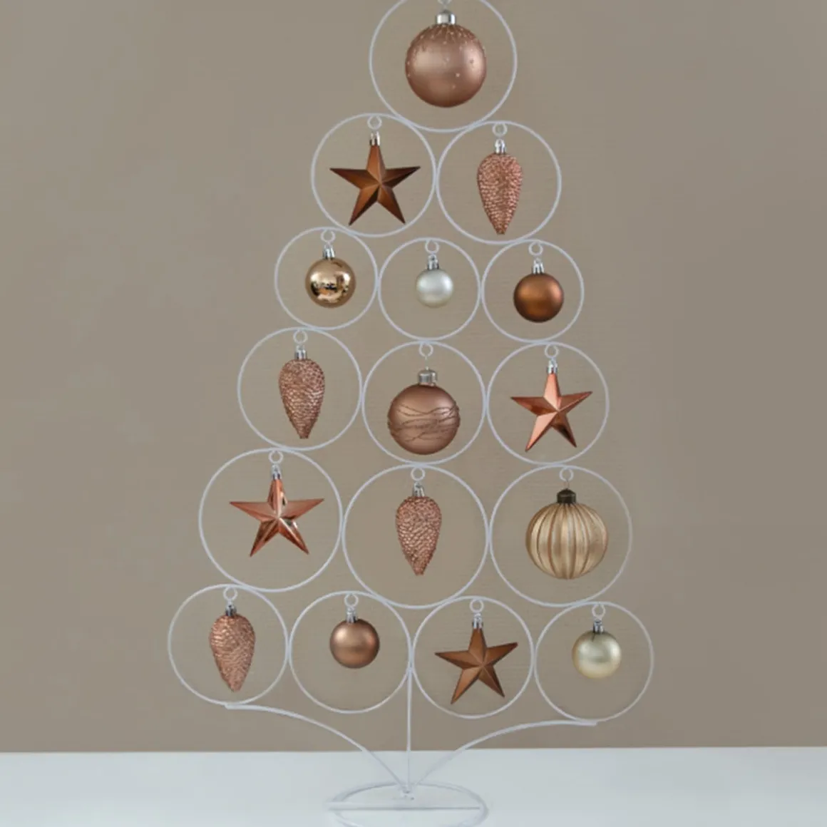 12 Christmas Stars 10cm Bronze