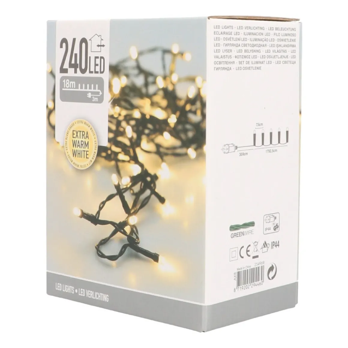 240 LED Light Chain | Extra Warm White | Indoor & Outdoor Use