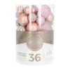 36 Pack Pink Mini Shatterproof Baubles