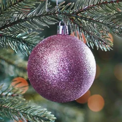 6 Shatterproof Baubles | Antique Pink | 7 Cm