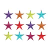 12 Shatterproof Christmas Stars Multi Colour Mix 10 Cm