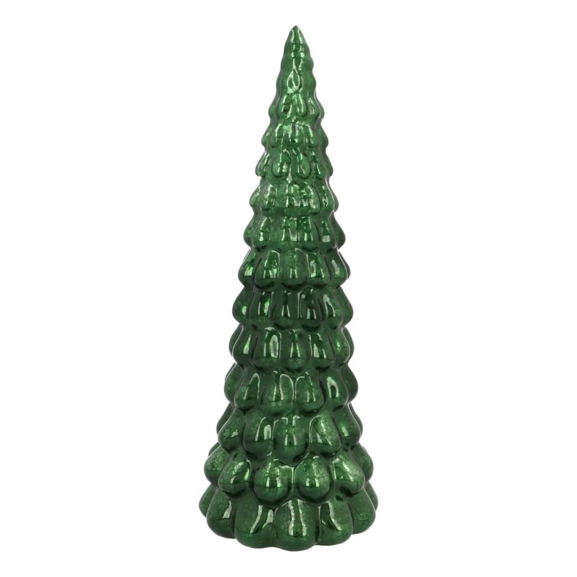 Atmospheric Deep Green LED Christmas Tree With Embossed Design