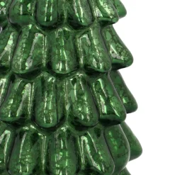 Atmospheric Deep Green LED Christmas Tree With Embossed Design