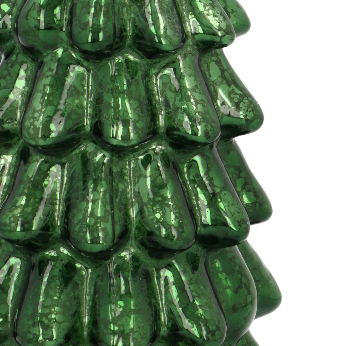 Atmospheric Deep Green LED Christmas Tree With Embossed Design