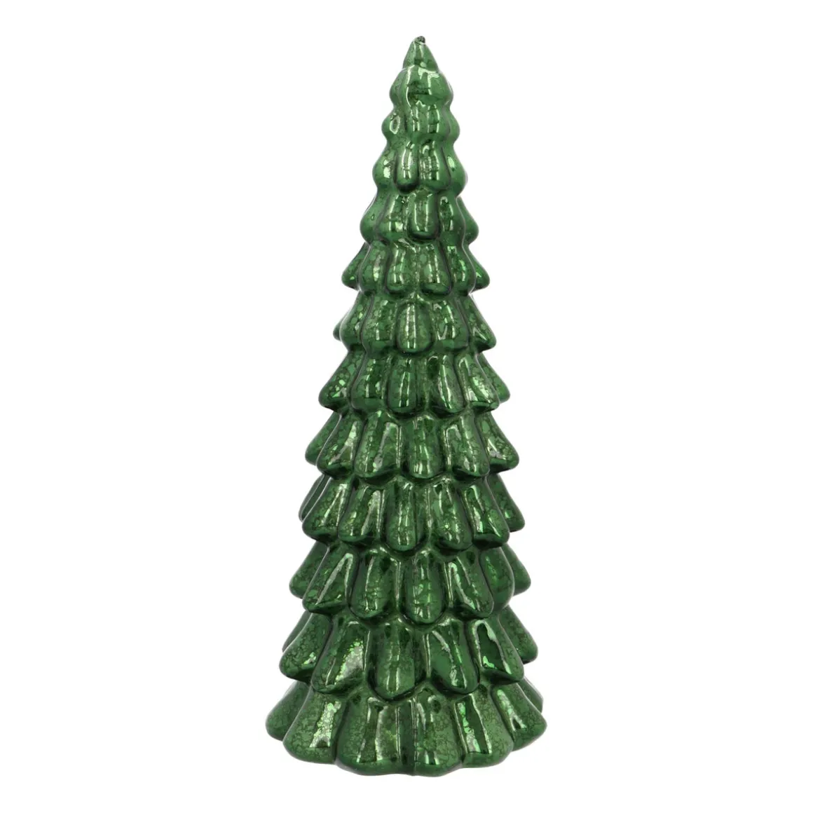 Atmospheric Deep Green LED Christmas Tree With Embossed Design