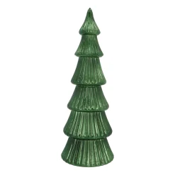 Atmospheric Deep Green LED Christmas Tree With Layered Design