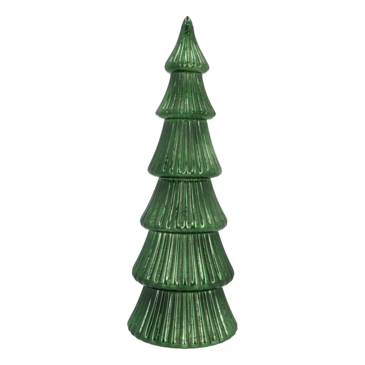 Atmospheric Deep Green LED Christmas Tree With Layered Design