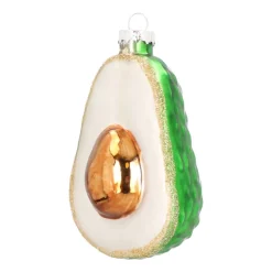 Avocado Glass Hanging Figurine 9.5cm Green