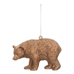 Bear Christmas Ornament | Bronze | 12 Cm