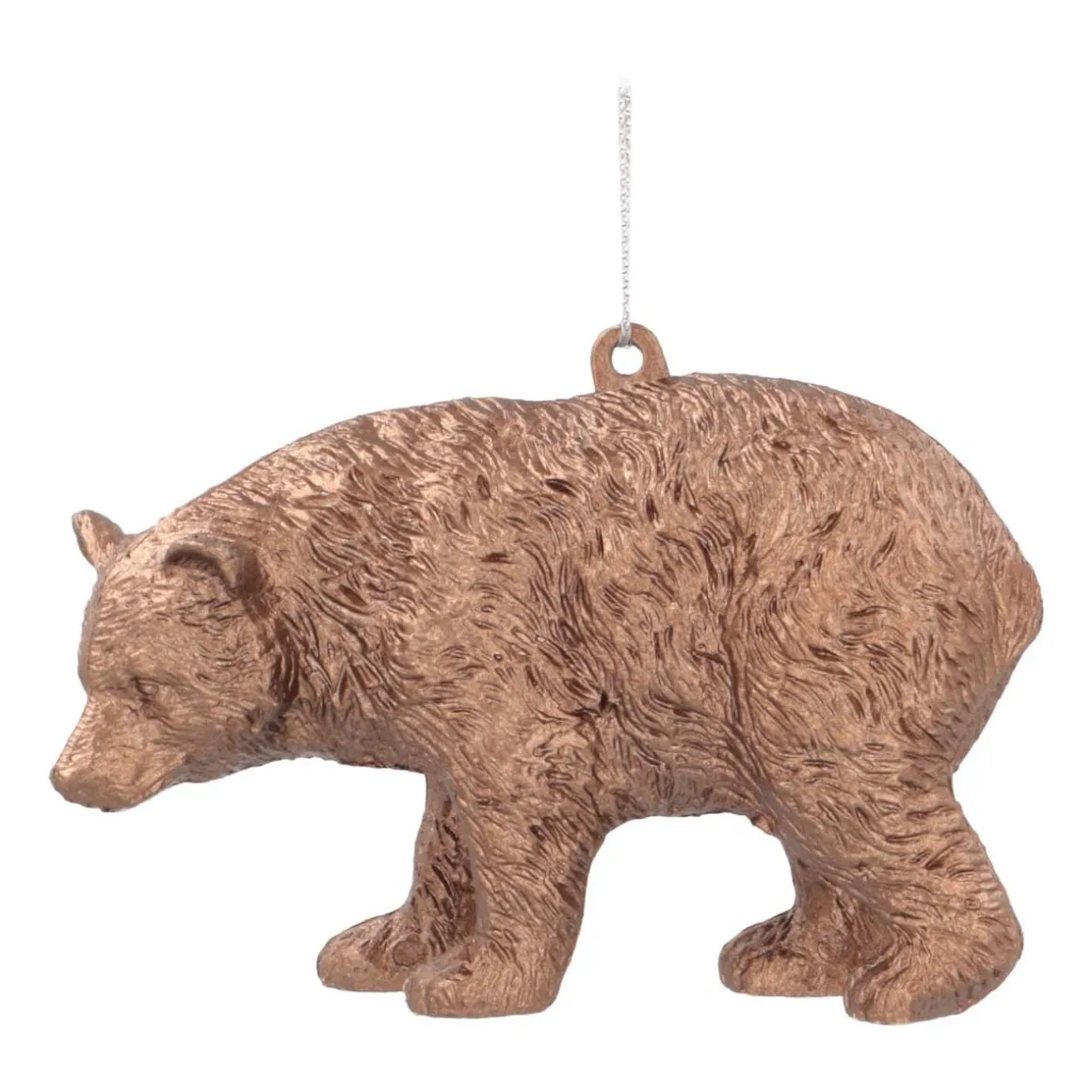 Bear Christmas Ornament | Bronze | 12 Cm