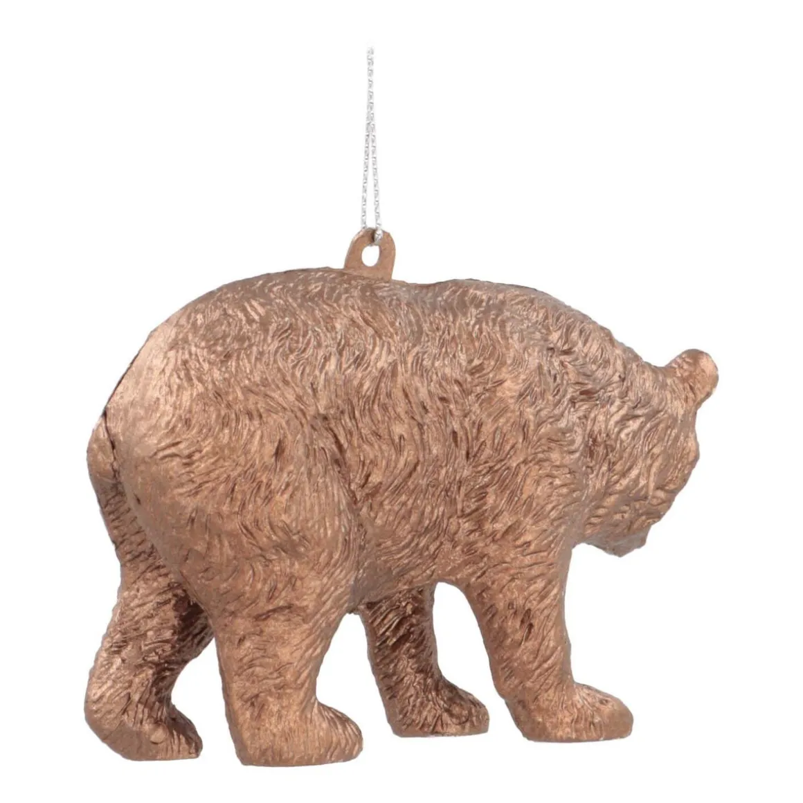 Bear Christmas Ornament | Bronze | 12 Cm