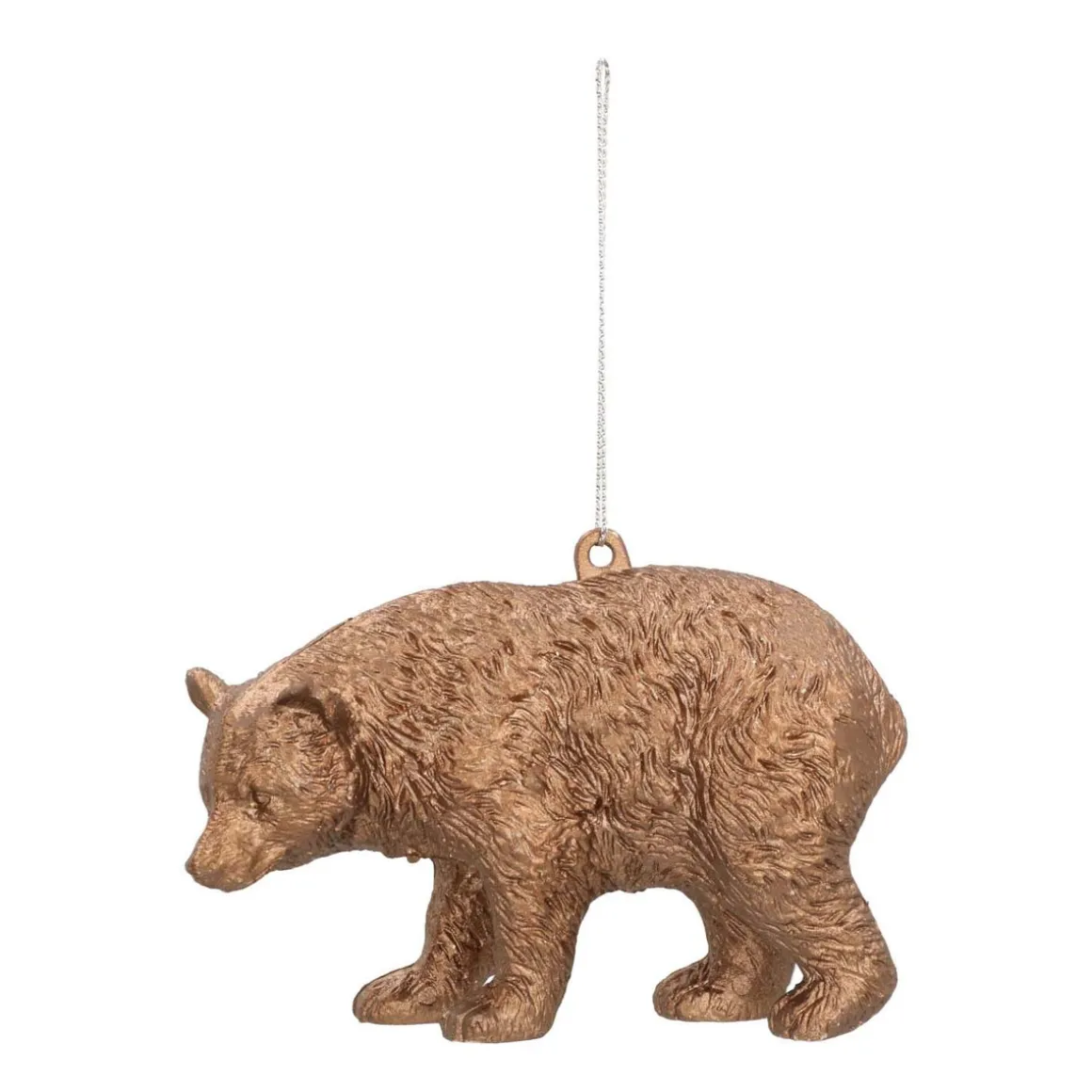 Bear Christmas Ornament | Bronze | 12 Cm