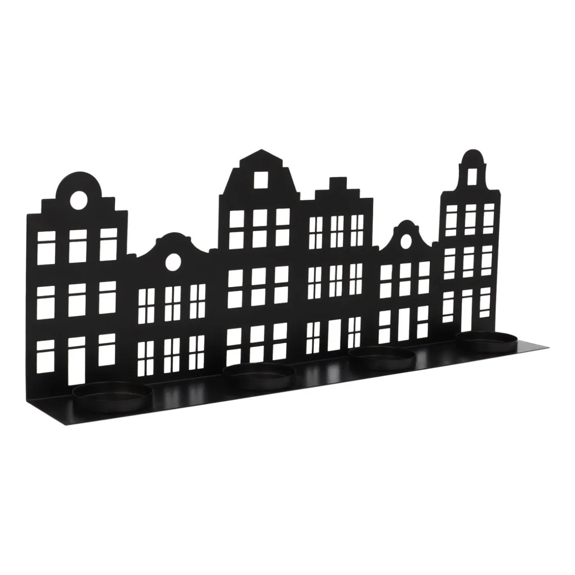 Black Canal House For Tealights