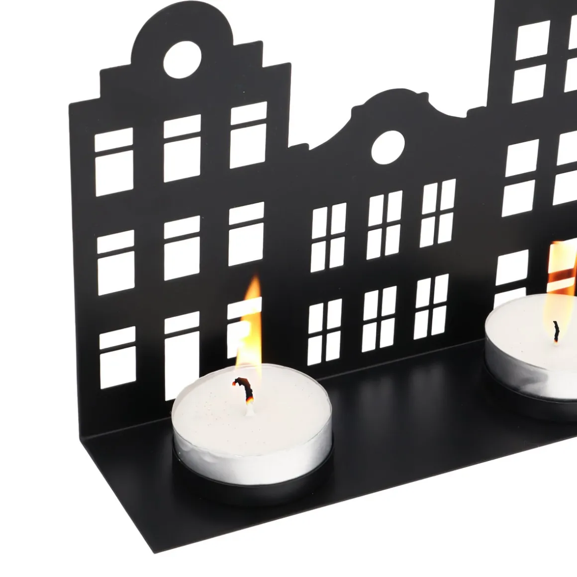 Black Canal House For Tealights