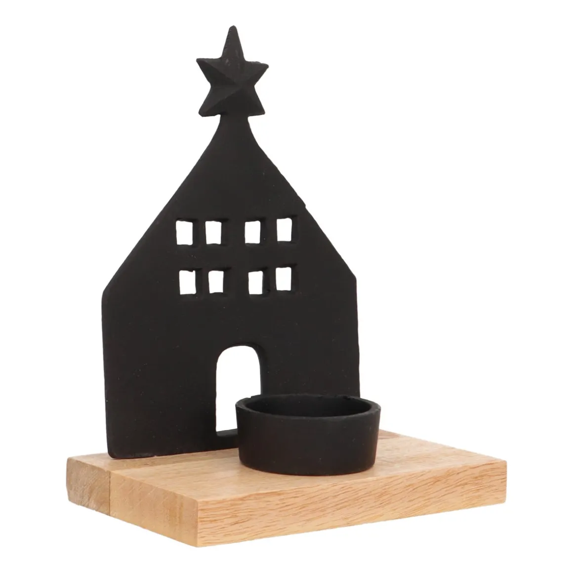 Black House For Cozy Tealights