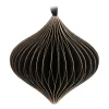 Black Paper Christmas Ornament 8 Cm