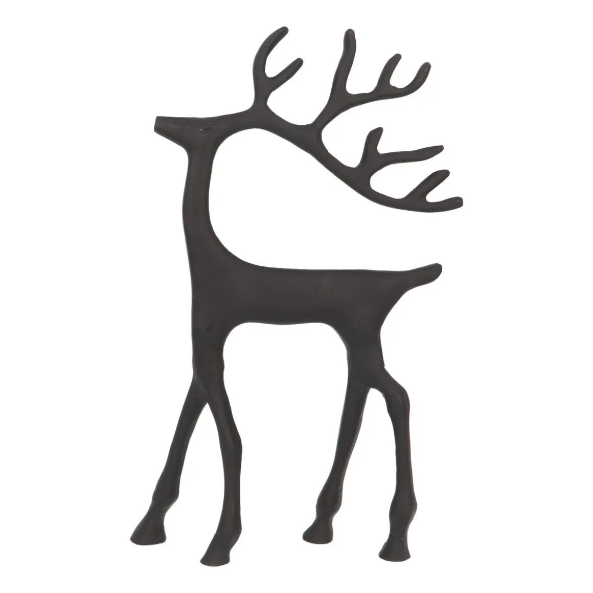 Black Reindeer With Elegant Antlers
