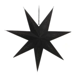 Black Velvet Paper Star Lantern 60 Cm