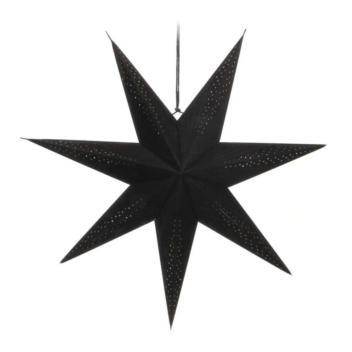 Black Velvet Paper Star Lantern 60 Cm