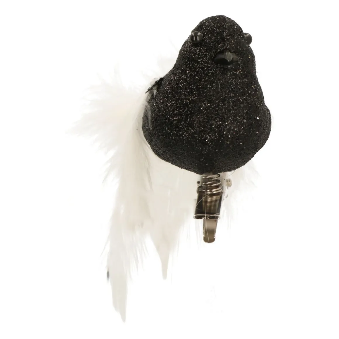 Black White Clip On Bird Ornament | 15 Cm