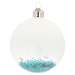 Blue Christmas Bauble 'Baby's First Christmas'
