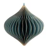 Blue Paper Christmas Ornament 8 Cm