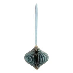 Blue Paper Christmas Ornament 8 Cm