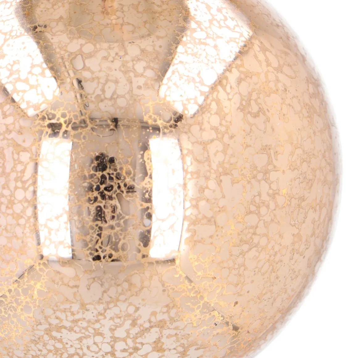 Bronze Christmas Bauble With Vintage Crackle