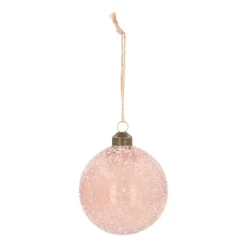 Brown Christmas Bauble With Handmade Speckles