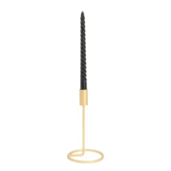 Candle Holder Matt Gold | 20 Cm | Metal