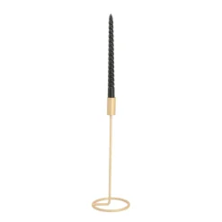 Candle Holder Matt Gold | 32 Cm | Metal