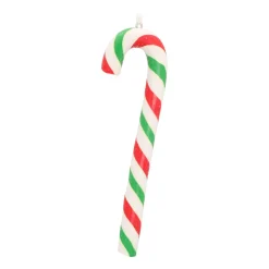 Candy Cane Christmas Ornament | Red-white-green | Handmade | 14 Cm