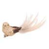 Champagne Bird With Glitter On A Stylish Clip