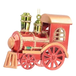 Choo-Choo Train Christmas Ornament | Shatterproof | 10cm