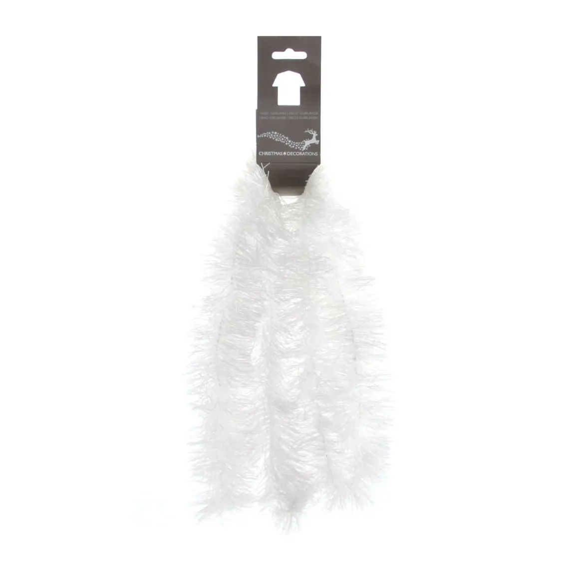 Christmas Garland Milk White 270x7,5cm Shiny