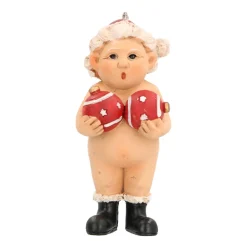 Christmas Hanger Naked Mrs. Claus 9 Cm Polyresin