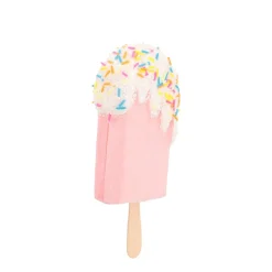Christmas Ornament Ice Cream | Pink White | 18 Cm