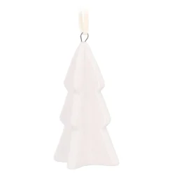 Christmas Ornament Porcelain 3D Christmas Tree | White | 7 Cm