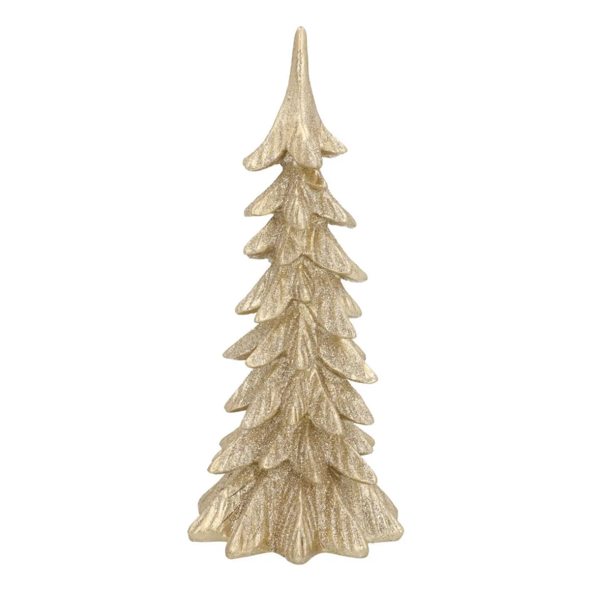 Christmas Tree Champagne 27cm Polyresin