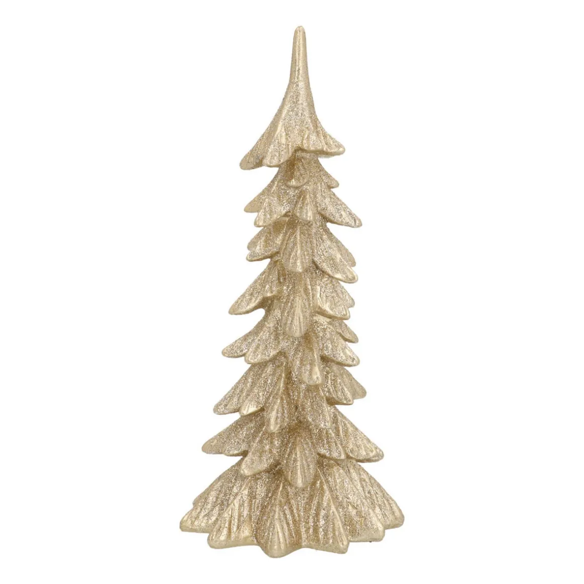 Christmas Tree Champagne 27cm Polyresin