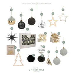 Christmas Tree Package 'Modern Elegance': Modern Ornaments And Luxurious Materials