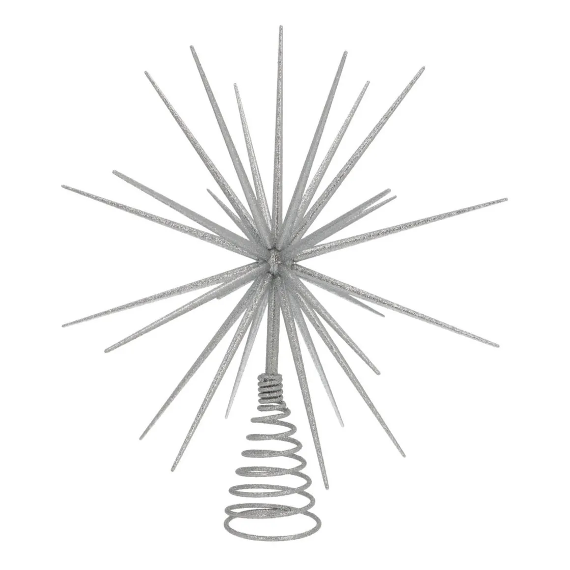 Christmas Tree Topper Shining Star 35cm Silver