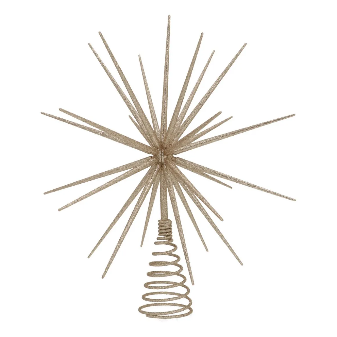 Christmas Tree Topper Shining Star 35cm Champagne