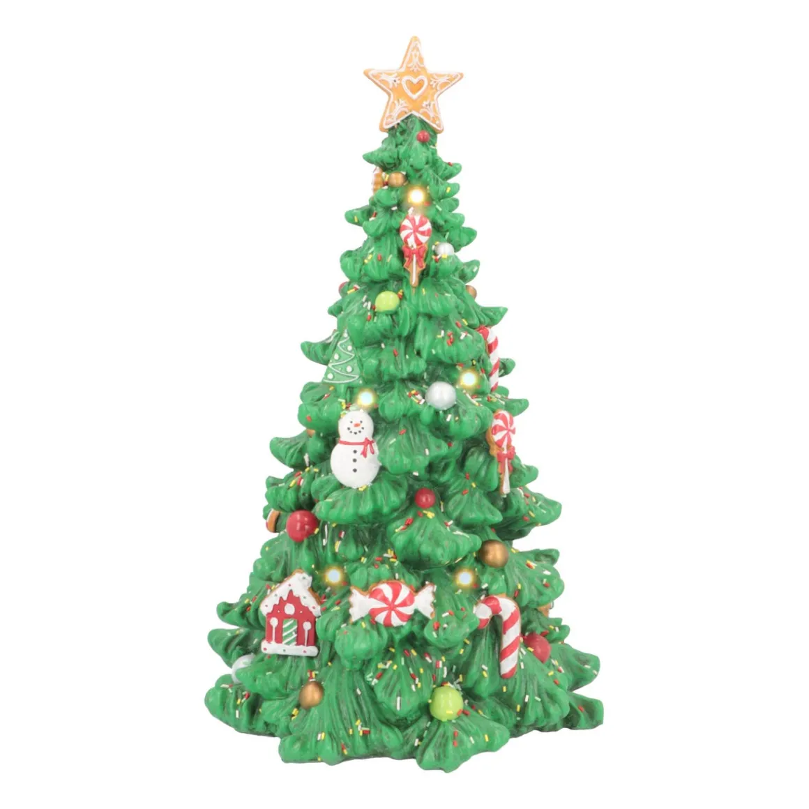 Christmas Tree With Candy Decoration | Polyresin | With LED | 40cm