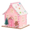 Clay Gingerbread House Pastel With LED | Handmade | Batteries Incl. | 21 Cm