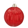 Clear Glass Bauble Lampion | Berry | 8 Cm