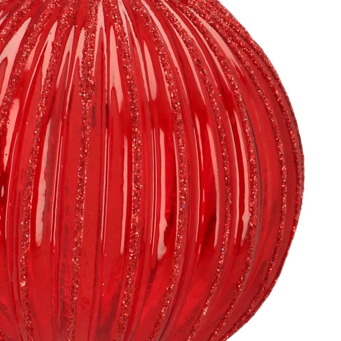 Clear Glass Bauble Lampion | Berry | 8 Cm