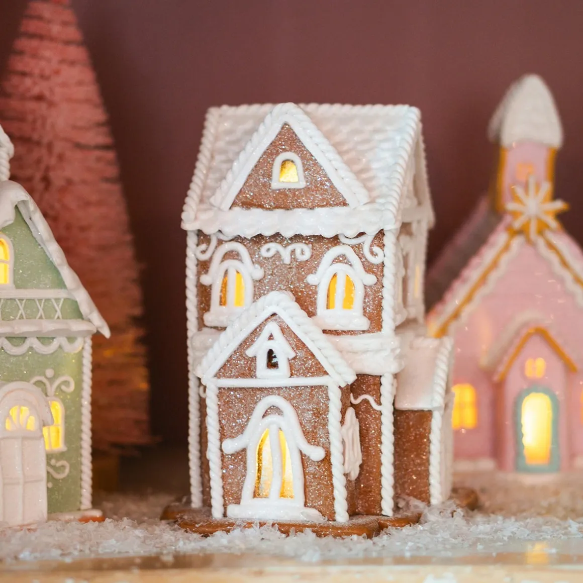 Cookie Cottage From Clay | LED | Handmade | 19cm High