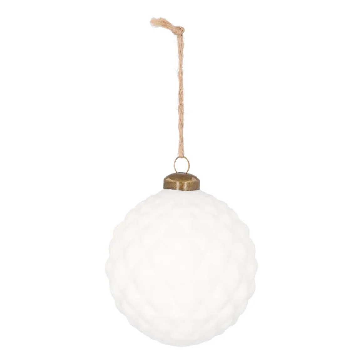 Cool Christmas Bauble Winterwonder 10cm White